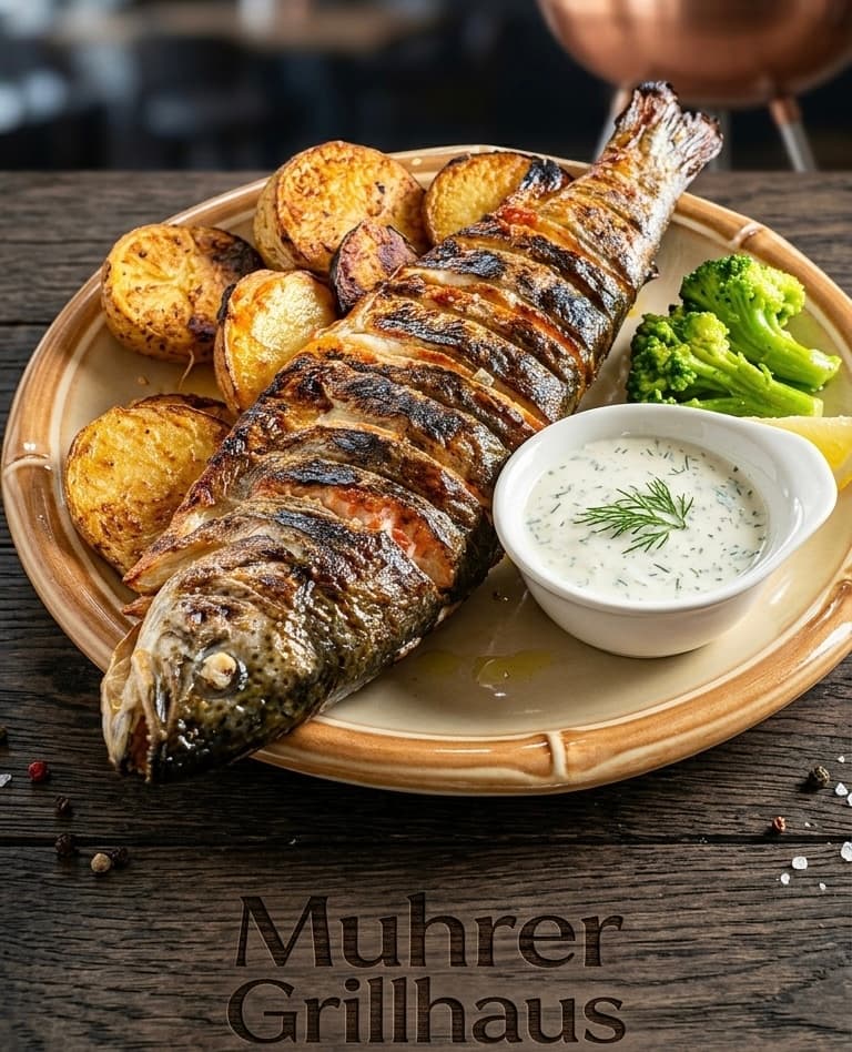 Gegrillter Wolfsbarsch